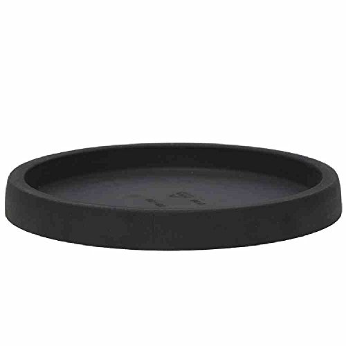 Scheurich Floralo Terni Soucoupe pour Pot de Fleurs résistante au Gel Rond Noir Granite 48 cm