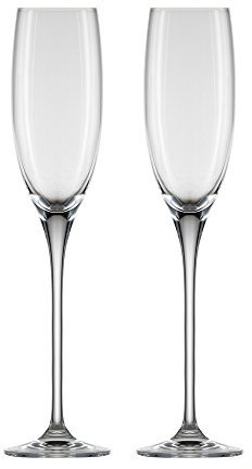 EISCH Superior Champagne Sensis Plus - Set di 2 bicchieri da champagne in cristallo senza piombo, 181,4 g