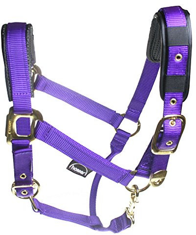 ARBO-INOX Halfter Stallhalfter Nylonhalfter Deluxe Warmblut lila