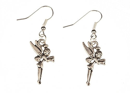 Miniblings Elfe Fee Ohrringe Hänger Elfen Feenohrringe Fantasy Mädchen Fairy - Handmade Modeschmuck I Ohrhänger Ohrschmuck versilbert