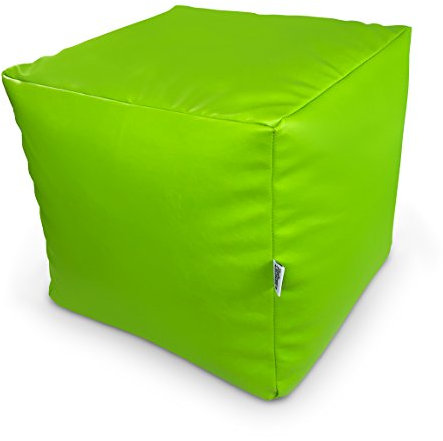 Natalia Spzoo Sitzwürfel aus Kunstleder zum sitzen Spielen usw. super leicht (Apfelgrün)