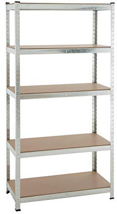 Lagerregal Steckregal Schwerlastregal Kellerregal Regal verzinkt Werkstattregal Werkbank Regal Verzinkt 180x90x45cm | 1325kg