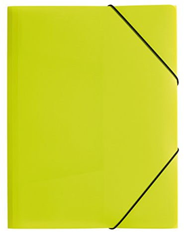 Pagna PP-Gummizugmappe A3, transluzent lindgrün trend