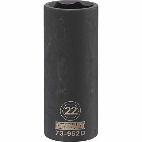 DEWALT 1/2 Drive Impact Socket Deep 6 PT 22MM