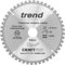 Trend Wood Mitre Saw Blade, 210mm Diameter, 30mm Bore, 48 Teeth, 2.4mm Kerf, -5° Hook, TCT, Fine Finish, CSB/CC21048