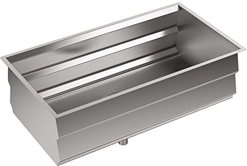 KOHLER Prolific® 33 Inch Workstation Stainless Steel Single Bowl - Undermount Kitchen Sink with Included Accessories, Kitchen Sinks Undermount Installation, K-5540-NA