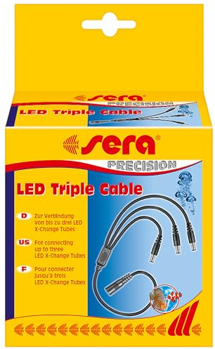 sera LED Triple Cable | Verteiler- und Erweiterungskabel für Aquarium-LEDs | zum Anschluss von bis zu 3 LED-Lampen | flexibel erweiterbar | Zubehör für sera LED-System