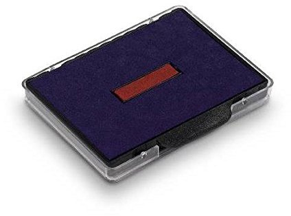 Trodat 2 Stück Kassetten Ersatz-Stempelkissen für Stempel 6/58/2 zweifarbig blau – rot