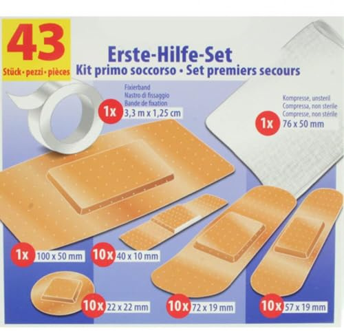 Wundmed 05-008 Erste Hilfe Set 43tlg.Box Pflaster Kompresse