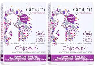 Omum – Spezialkraft Hydratation – 2 Seifen Le Cajoleur – Schwangerschaft & Stillen – Bio