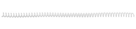GBC 9665929 CoilBind Binderücken, Plastik, A4, 12 mm, 86 Blatt, 100 Stück, weiß