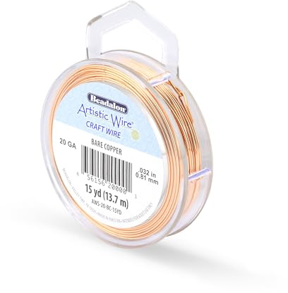 Beadalon 15-Yards Artistic 20-Gauge Bare Wire, Copper