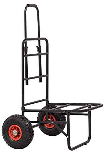 Michigan Heavy Duty Folding Compact Fishing Trolley, Seat Box, Equipment Barrow
