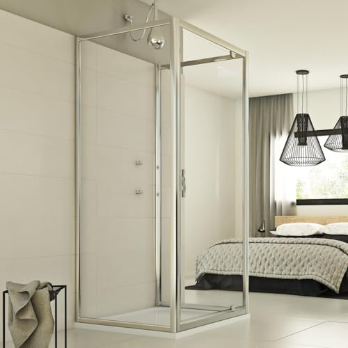 Idralite Cristal Trio 1 Tür 3-seitige Duschkabine 70x90x70 ÖF. 90 cm H198 ESG-Klarglas