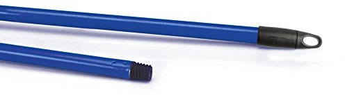 La Briantina Manico Professionale per Scope, in Metallo Plastificato ad Alto Spessore, Lunghezza 130 cm, Blu