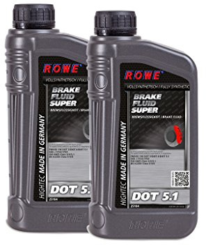 ROWE HIGHTEC BRAKE FLUID SUPER DOT 5.1, 2 Liter (2x1L), 25104