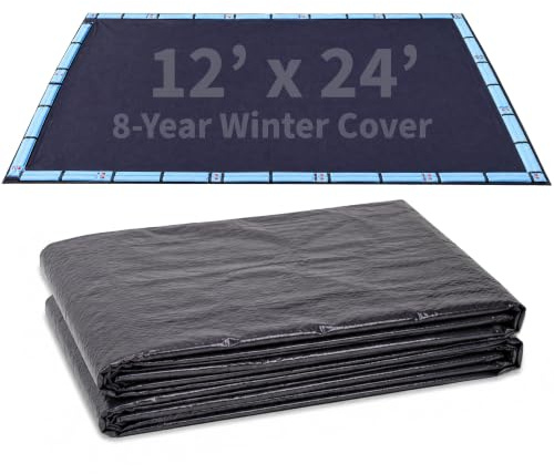 Blue Wave Bronze 8-Year 12-ft x 24-ft Rectangular In Ground Pool Winter Cover