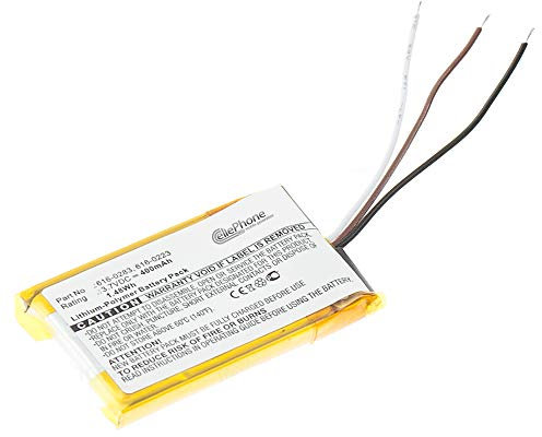 cellePhone Batterie Li-Polymer Compatible avec Apple iPod Nano 1 (1. Generation) (Remplacement pour 616-0283/616-0223)