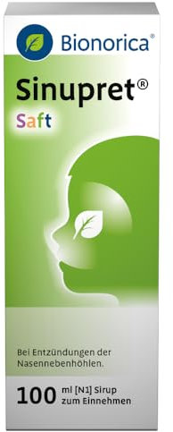 Sinupret® Saft – gezielte Hilfe für Kinder bei festsitzendem Schnupfen. Löst den Schleim, öffnet die Nase und befreit den Kopf mit der 5-Pflanzenkombination, 100 ml Sirup