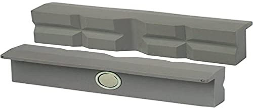 Heuer 115122 Schraubstockbacken, Schutzbacken Set 3-teilig (rechtwinkelig planparallel integrierte Spezialmagnete; Backen für Schraubstock 120 mm; Inhalt: Typ G, PP, N)