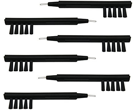 Rehear Hörverstärker Reinigungsbürste mit Wachsschlaufe und Magnet (Packung à 6)