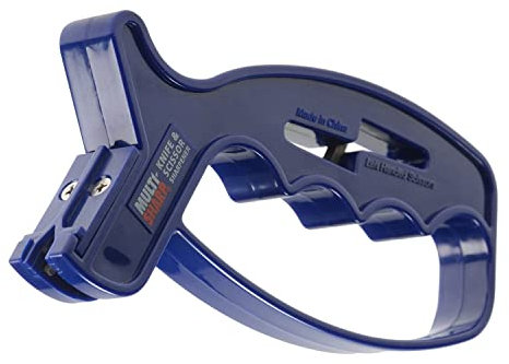 Multi-Sharp 1901 2 in 1 Multi-Purpose Knife and Scissor Blade Sharpener. Also Sharpens Cleavers, mezzalunas, Left & Right-Handed Scissors
