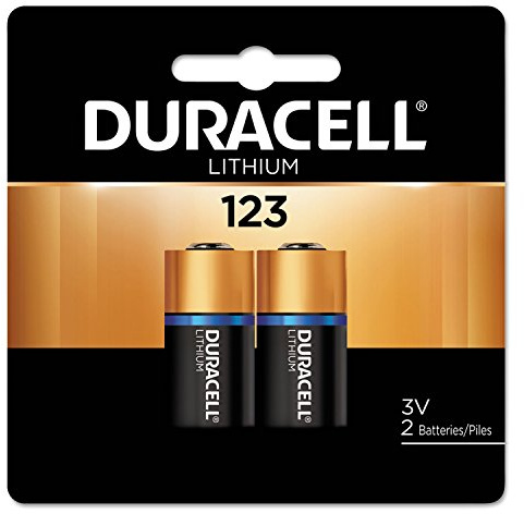 Ultra High-Power Lithium Battery, 123, 3V, 2/Pack, Sold as One Pack