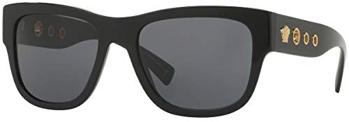 Versace Herren 0VE4319 GB1/87 56 Sonnenbrille, Schwarz (Black/Gray)