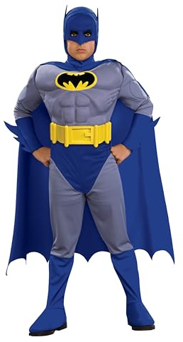 Rubie's Official DC Comics Batman Brave & The Bold Childs Deluxe Costume, Muscle Chest