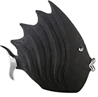 Casablanca - Figur/Dekofigur - Fisch - Poly - Farbe: schwarz - 26 x 29 cm