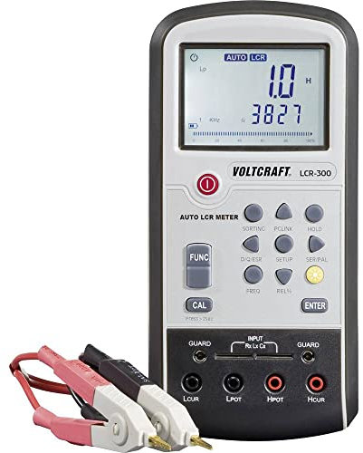 VOLTCRAFT LCR-300 LCR Messbrücke digital CAT I Anzeige (Counts): 20000