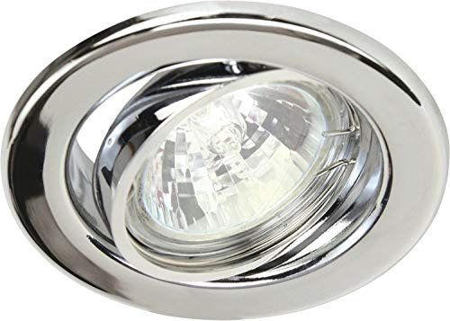 Heitronic 23242 E, Einbauleuchte, Metall, 50 W, GU5.3