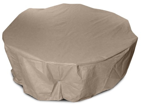 KoverRoos III 31252 72-Inch Round Dining Set Cover, 108-Inch Diameter by 28-Inch Height, Taupe