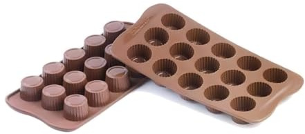 Silikomart Molde de chocolate fácil de silicona, praliné