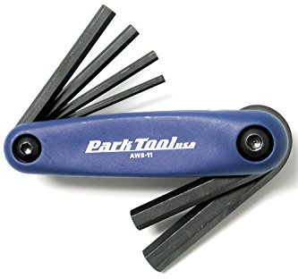 Park Tool AWS-11 - Juego de llaves hexagonales plegables métricas