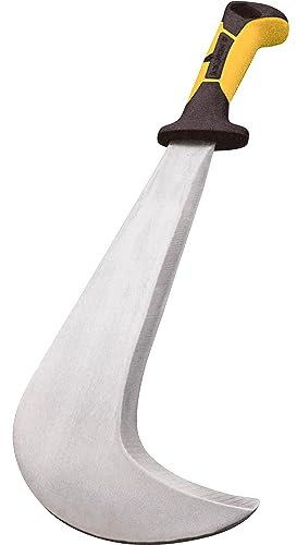OCHSENKOPF Schweizer Gertel, Machete mit 2-Komponenten-Griff, Schneide 295 mm lang, für Garten-/Forstarbeit, OX 252 K-0500, 48.0 x 17.5 x 3.0 cm, gelb