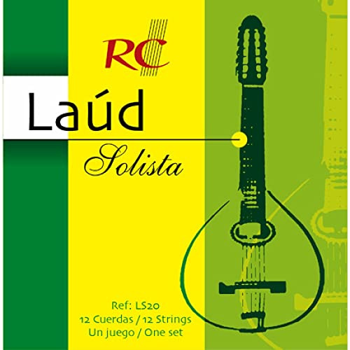 Royal Classics LS20 Laud Solista - Cuerdas para laúd, bordones plateados