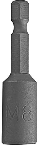 Projahn Eindrehwerkzeug für Stockschrauben M8 (6,3/1/4 mit Innengewinde, Bit aus Chrom-Vanadium Stahl, Abtrieb Außen-6kant) 3784-M8 Metall