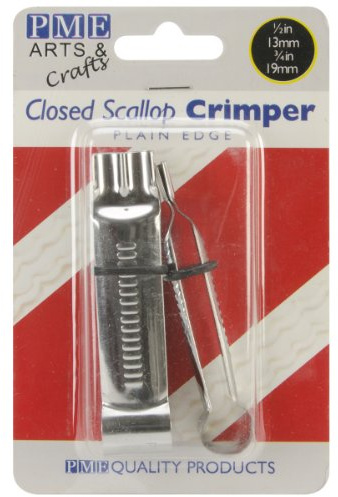 PME Closed Scallop Plain Crimpers, Large and Small Sizes, Set of 2