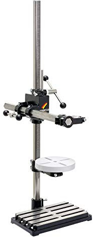 WABECO Bohrständer Fräsständer BF1244 mit Bohr-Frästisch, 2 Zustellachsen vertikal/horizontal Säule 1000 Ausleger 500 mm Made in Germany