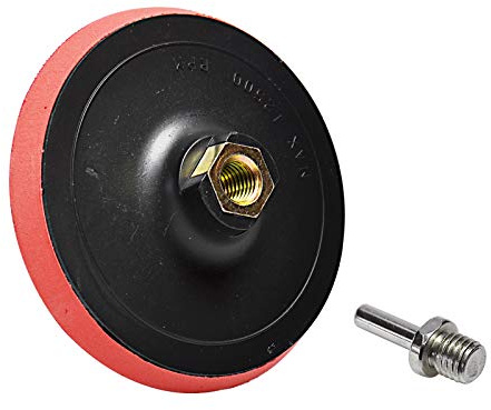 Slipskiva med kardborreband, 125 mm med M14 x 2 gänga för slipmaskiner inklusive dorn