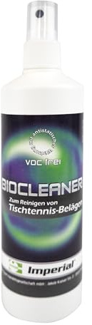 Imperial Tischtennis Bio-Cleaner | Zur Reinigung & Pflege von Tischtennisbelägen | VOC-haltig oder VOC-frei | Antistatisch | Schnelltrocknend | Verbessert Griffigkeit & Haltbarkeit | Made in Germany