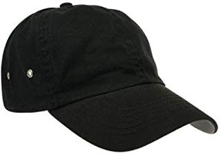 Atlantis Action 6 Panel Chino Baseball Cap - Black - OS