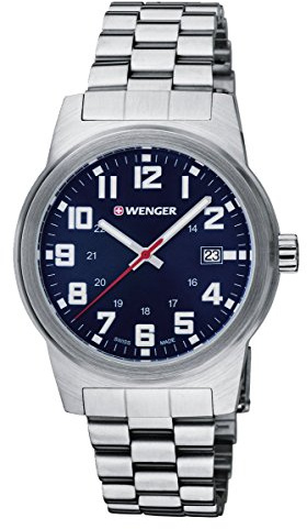 Wenger HerrenArmbanduhr Analog Quarz Edelstahl 01.0441.139