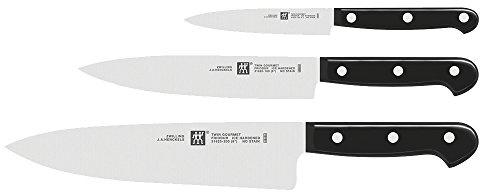 Zwilling 31690-000-0 Messerset Twin Gourmet, Edelstahl, Silber/Schwarz, 38 x 28 x 28 cm, 3 Einheiten