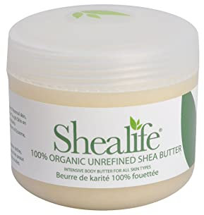 100% Unrefined Organic Shea Butter, 100g, 3.5oz
