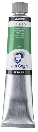Van Gogh Oil Color Paint, 200ml Tube, Phthalo Green 675