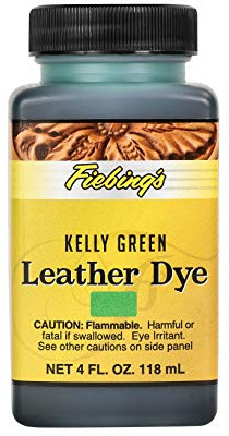 Fiebing's Leather Dye - 4 fluid ounce, Kelly Green