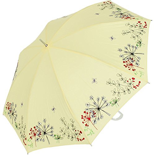Sonnenschirm und Regenschirm UV Schutz Lady Butterfly Long - Yellow