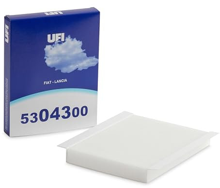 UFI Filters, Filtro Abitacolo Antipolline 53.043.00, Filtro Abitacolo per Ricambio, Adatto a Auto, Applicabile su Diversi Modelli Fiat e Lancia
